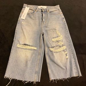 IRO - distressed denim shorts NWT